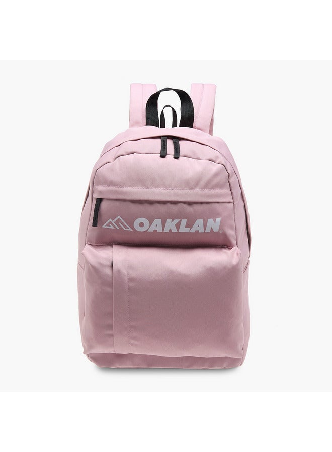 Oaklan by Shoexpress Girls Logo Print School Backpack with Pencil Pouch - 12x32x45 cm - Image 2