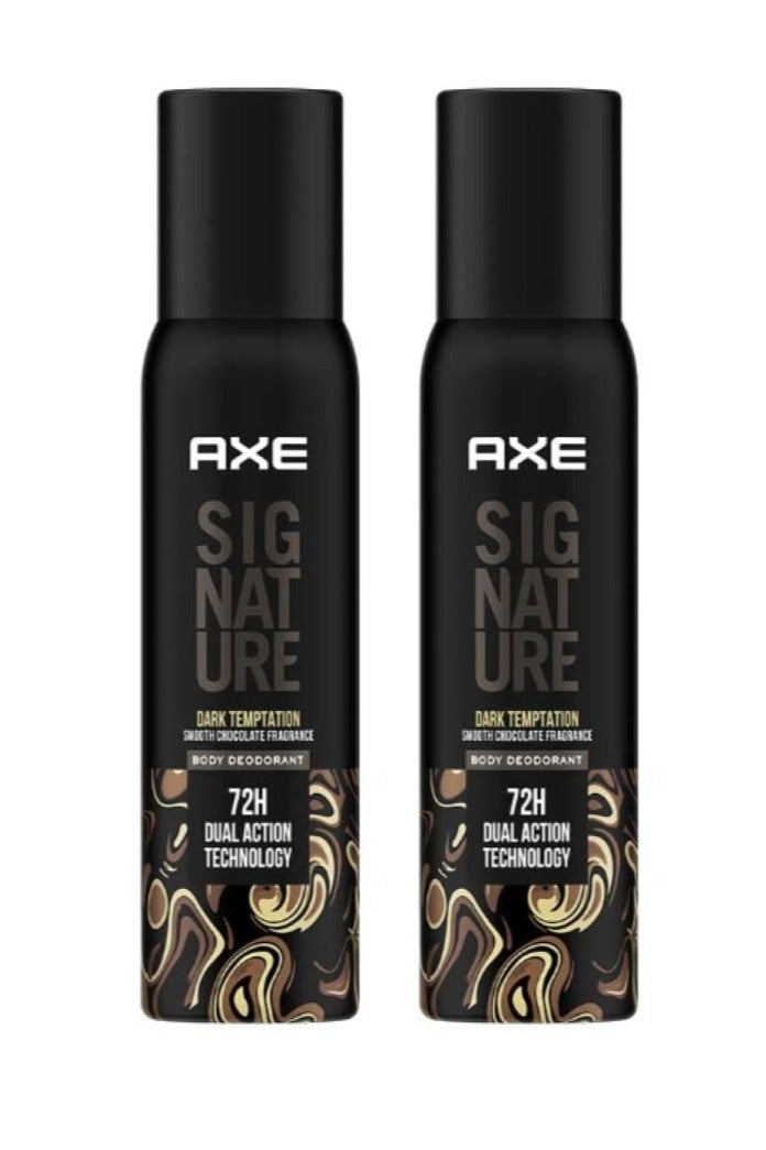AXE Signature Dark Temptation Long Lasting No Gas Body Deodorant Spray For Men 200ml 2PCS