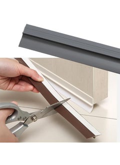 90 Cm Door Draft Stopper For Bottom Of Door Window Sealing Strip Weather Stripping Door Seal Under Door Sweep For Exterior And Interior Doors Door Bottom Seal Blocker Noise Grey 90 * 4Cm