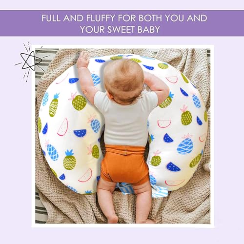 VParents Baby Feeding Pillow Bedding Set with Mosquito net and Sleeping Bag Combo Fruitie (Blue) 110586 - Image 4