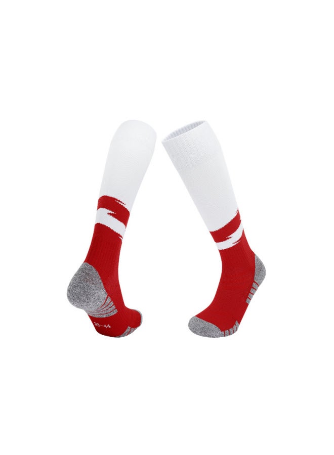 Professional Football Socks With Towel Bottoms, Non-slip Training Long Tube Ice Hockey Socks, Breathable Shock-absorbing Baseball Sports Socks