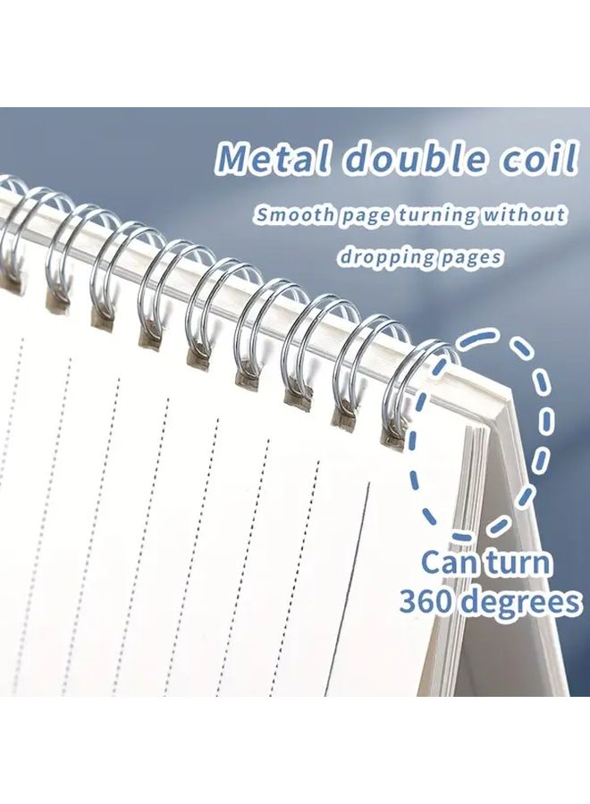 A5 Size 4 Book Set Flip Top Spiral Notebooks 160 Pages Extra Thick For Exams - Image 5