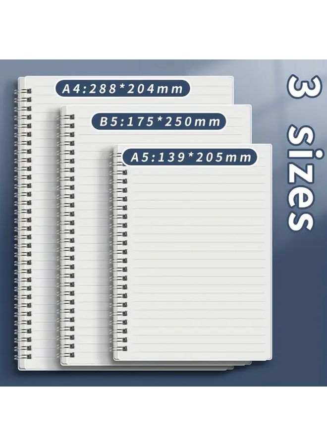 A5 Size 4 Book Set Flip Top Spiral Notebooks 160 Pages Extra Thick For Exams - Image 3