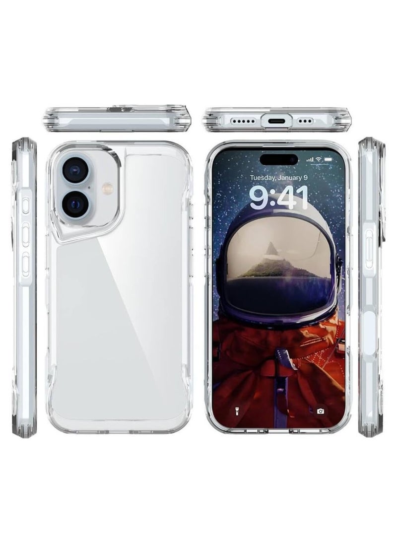 Gear4 - Gear4 Crystal Palace Compatible with iPhone 16  Case, Advanced Impact Protection with Technology, Anti-Yellowing, Phone Cover – Transparent - Image 1