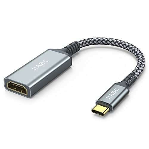 IIABC USB C to HDMI Adapter, USB Type-C to HDMI 4K Adapter Compatible with iPhone 15 16 Pro Max, MacBook Pro/Air 2023, IPad Pro, iMac, Galaxy S23, Dell XPS, Pixelbook, Microsoft and More - Image 1