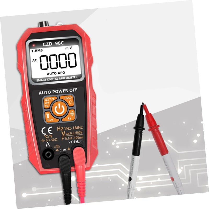 3 Digital Multimeter With Large LCD Screen Auto Ranging Ohm Tester Portable Lightweight Voltage for Home Electrical Circuits and Technicians - Image 3