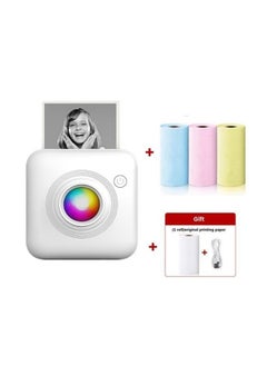 Generic Portable Mini Printer, Bluetooth Pocket Thermal Printer with Printing Paper, Wireless Inkless Smart Printer for Photos, QR Codes, Receipts, Compatible with iOS and Android  - Image 2