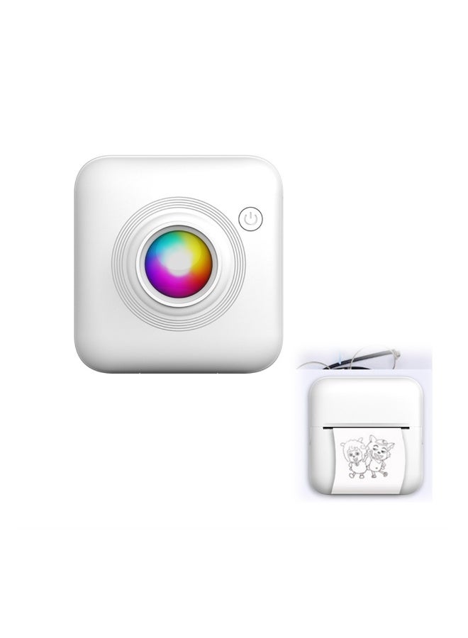 Portable Mini Printer, Bluetooth Pocket Thermal Printer with Printing Paper, Wireless Inkless Smart Printer for Photos, QR Codes, Receipts, Compatible with iOS and Android - Image 1
