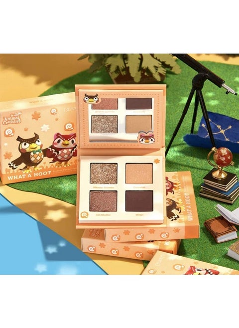 Animal Crossing Eyeshadow Palette 'What A Hoot!' Shadow Quad Full Size New Without Boxpowder
