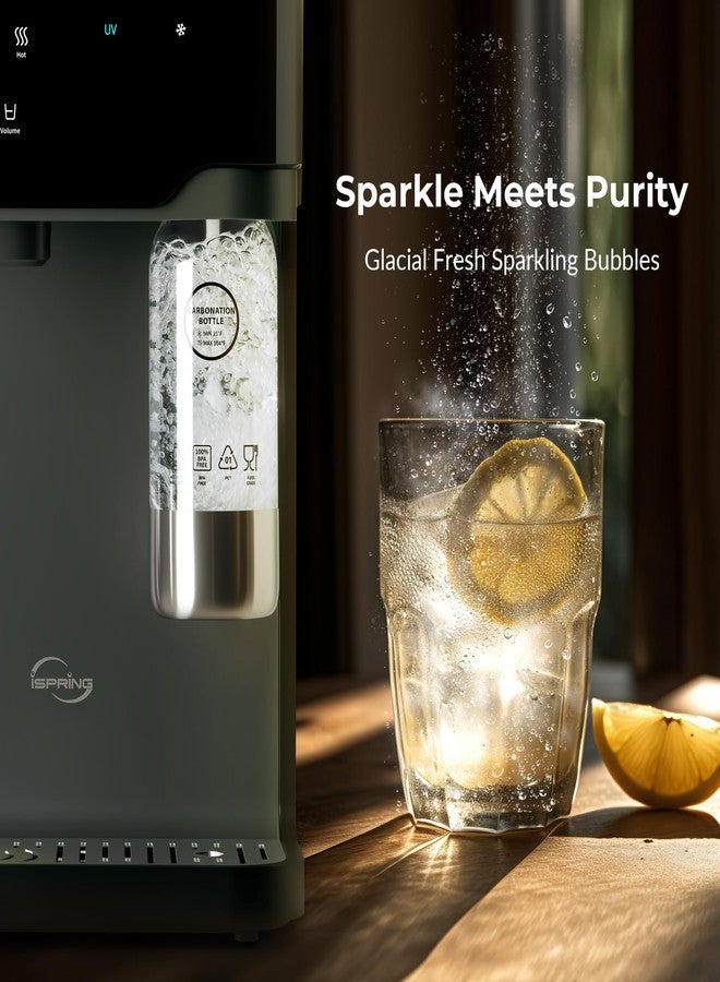 آي سبرينج زجاجة غازية iSpring ABTRCD لجهاز RCD100SPKHC لتنقية المياه الغازية RO، متينة وسهلة الاستخدام - Image 3