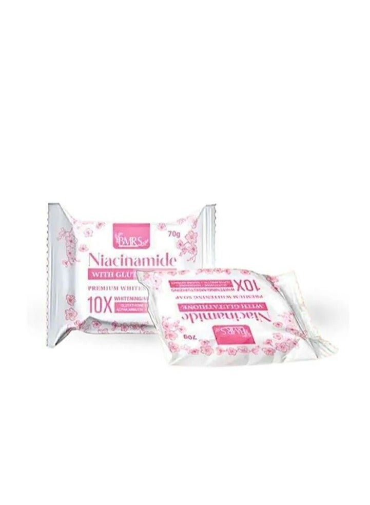 BMRS Niacinamide with Glutathione Premium Whitening Soap 70g - Image 2