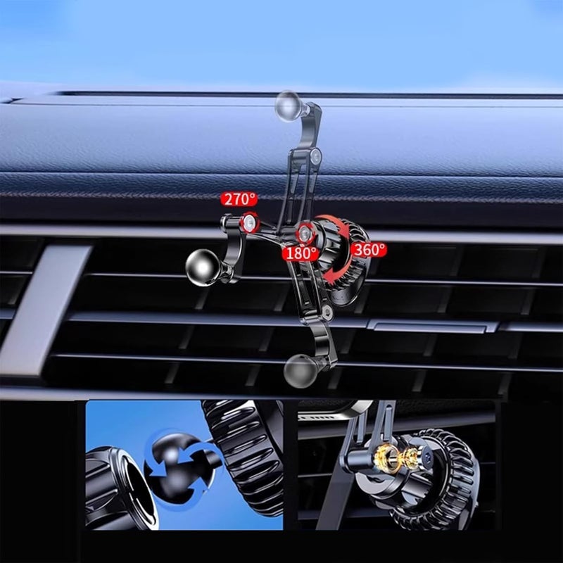 Adjustable Rotating Ball Head Extension for Car Air Vent Phone Holder and Card Holder - Image 4