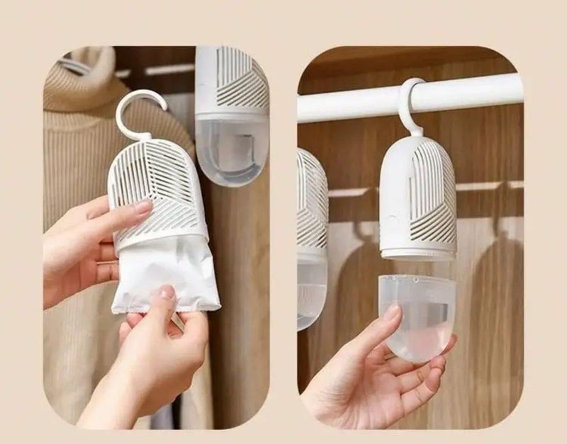 Wardrobe Protector - Hanging Dehumidifier Unit for Small Spaces to Remove Moisture and Keep Clothes Fresh Without Odors (option2) - Image 4