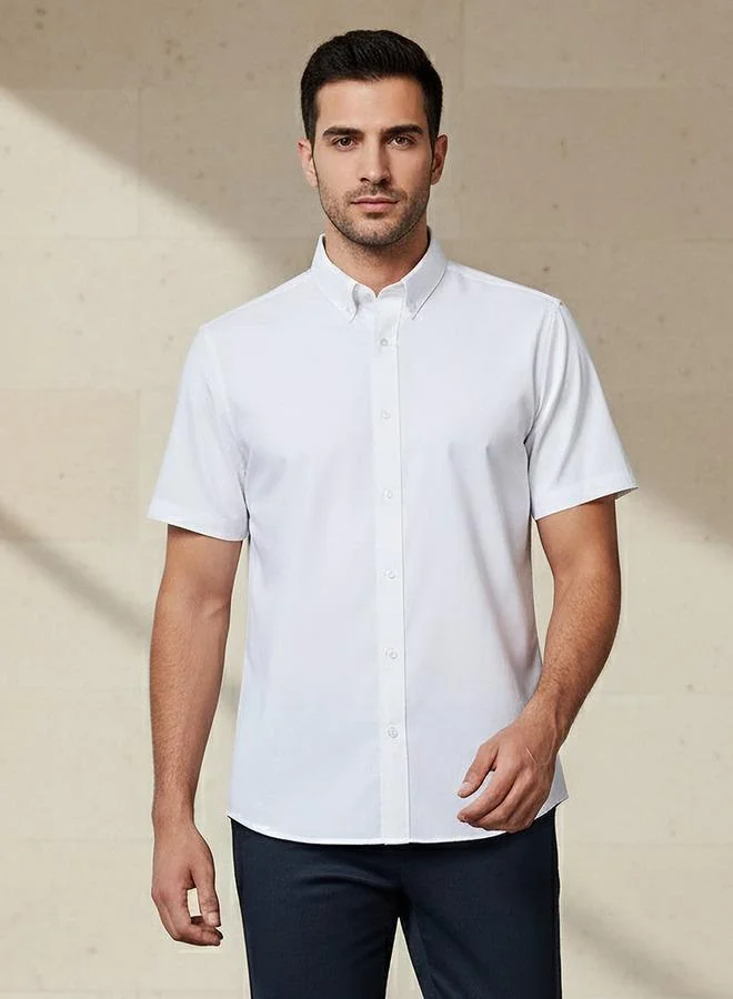 سبلاش فيڤ قميص رجالي بأزرار وياقة قميص بأكمام قصيرة