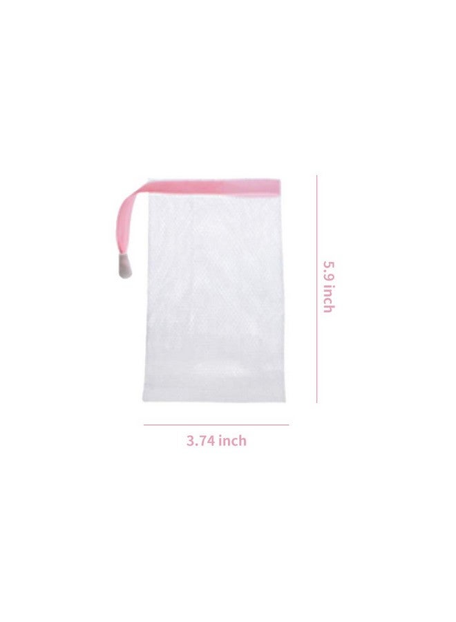 Andiker Andiker Soap Bag Soft for Shower, Soap Pouch Saver with Drawstring for Foaming and Drying,Hangable (7 pcs mesh soap bag) - Image 2