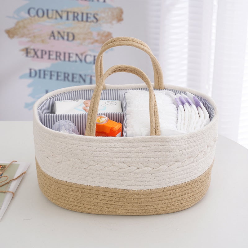 Baby Products Storage Basket Sub-Format Portable Storage Basket Baby Bottle Diaper Maternal And Infant Appliance Storage Basket Supply - Image 3