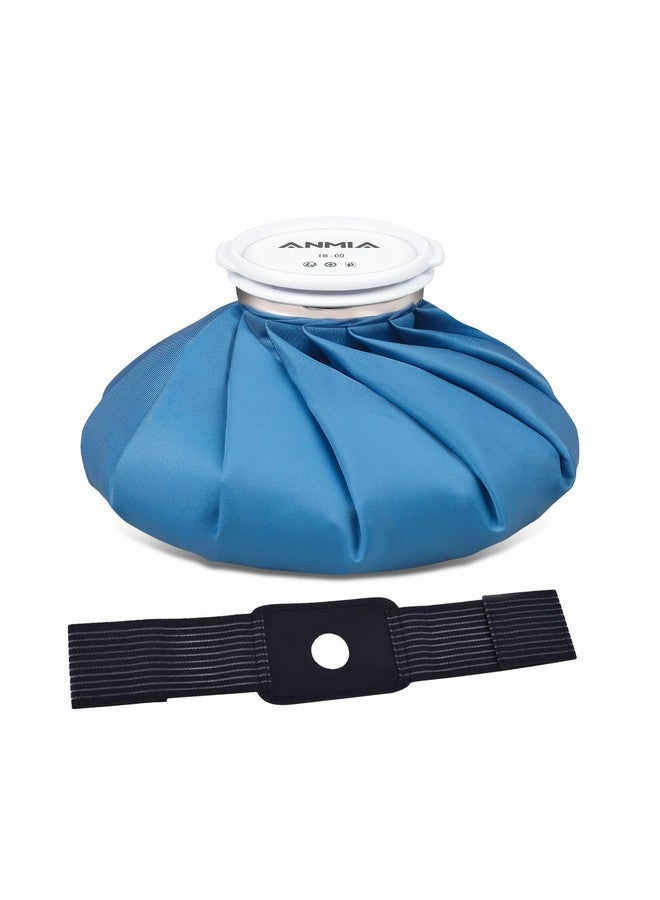 ANMIA ANMIA Ice Pack Bags with Wrap for Injuries Reusable, Cold Pack Water Bag Hot Bag for Pain Relief, Leak-Proof Elastic Ice Bag, Size 9'' - Image 1