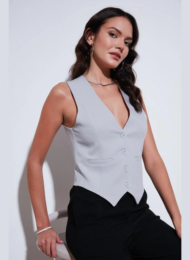 ليلا ليلا فيست نسائي بياقة  وأزرار