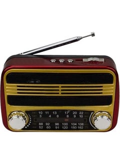 RT-310 Rechargeable Nostalgic FM Radio - Portable Mini Rechargeable Radio - Replaceable Battery