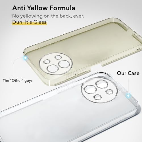 Jkobi Lifetime Anti-Yellow Clear Back Cover Case for Vivo Y58 5G (Sleek Hard Crystal | Shockproof and Camera Protection) - Image 2