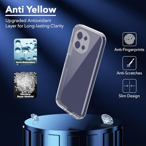 Jkobi Lifetime Anti-Yellow Clear Back Cover Case for Vivo Y58 5G (Sleek Hard Crystal | Shockproof and Camera Protection) - Image 5