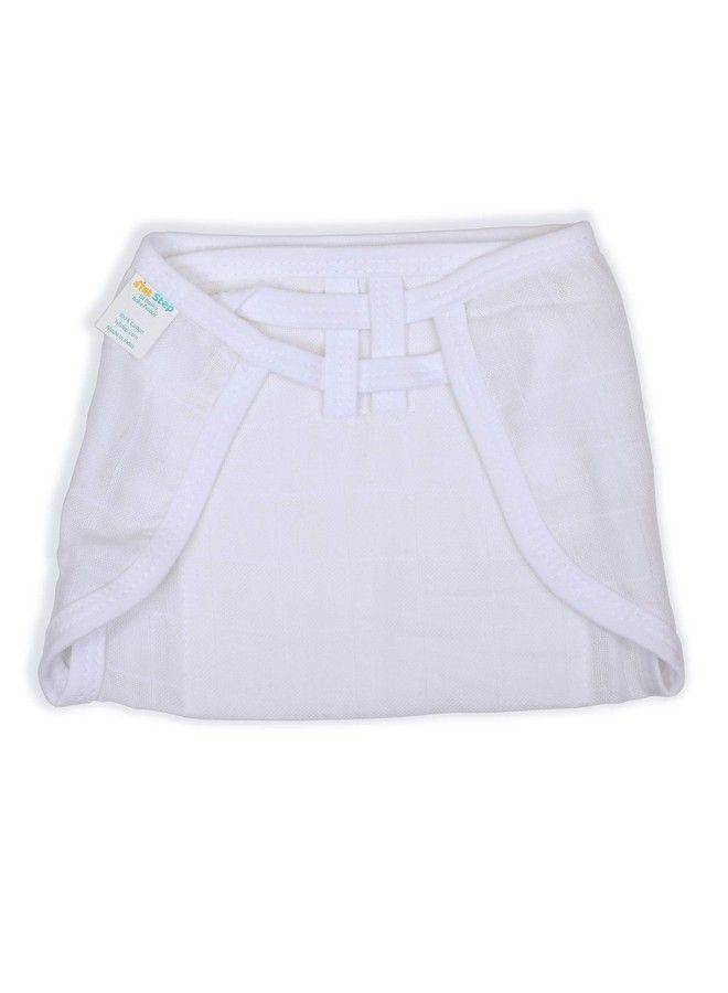 1st Step Washable And 100% Cotton Nappies (White Small) - Image 3
