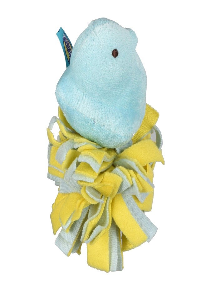 Peeps for Pets Plush Chick Fleece Bottom Dog Toy in Blue and Yellow Blue Peeps Chick Dog Toys, Small Plush Dog Toys with Squeaker Soft and Squeaky Dog Toy for Pets - Image 1