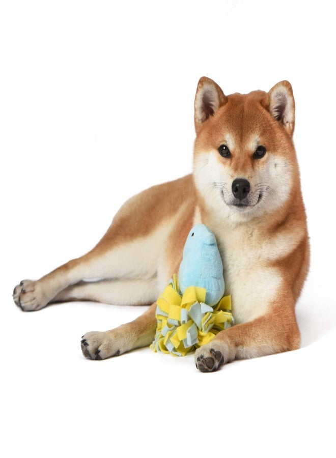 Peeps for Pets Plush Chick Fleece Bottom Dog Toy in Blue and Yellow Blue Peeps Chick Dog Toys, Small Plush Dog Toys with Squeaker Soft and Squeaky Dog Toy for Pets - Image 4