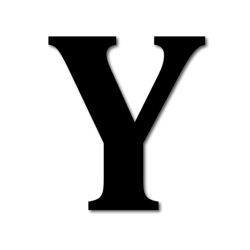 ARAkri MDF Wooden Alphabets Letters and Numbers Cutouts Big Size for Wall Decoration Decor Walls Hanging Large for Birthday Family Wedding Anniversary Art Craft (Black) Letter 9 Inch (Y) - Image 1