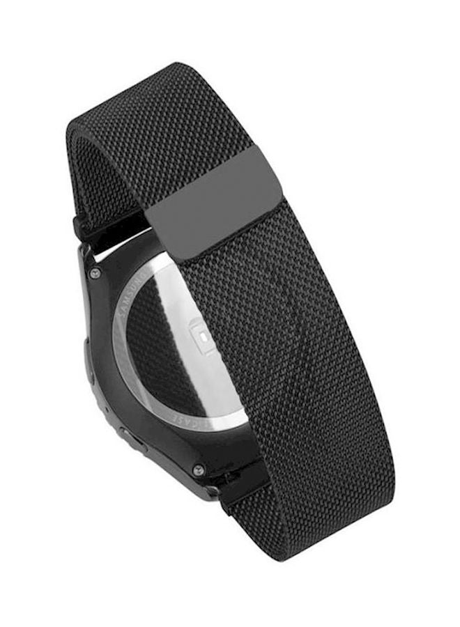 NIBEMINENT Garmin Vivoactive 3 Premium Strong Magnetic Lock Stainless Steel Smart Watch Band Strap Black  - Image 2