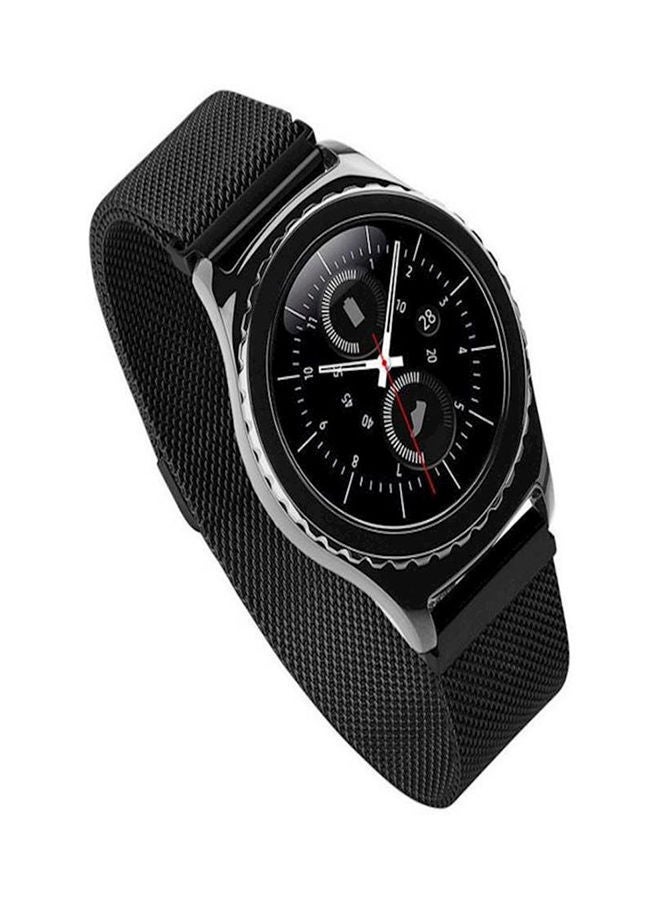 NIBEMINENT Garmin Vivoactive 3 Premium Strong Magnetic Lock Stainless Steel Smart Watch Band Strap Black  - Image 3