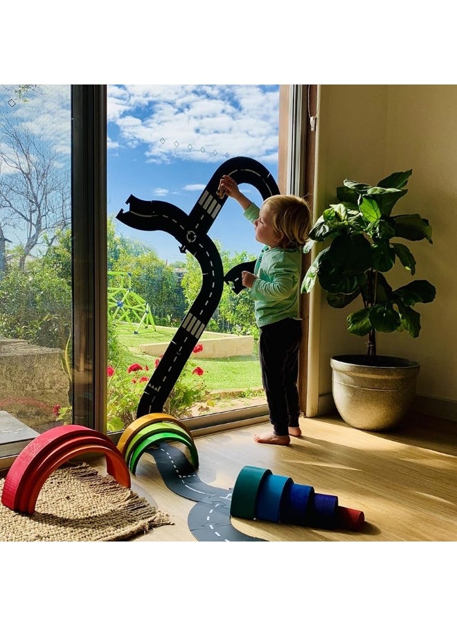 Waytoplay - Waytoplay Expressway, 16 Piece Circuit for Toy Cars - Flexible, Indestructible, and Waterproof - Modular Car Tracks - Made in The Netherlands - Image 1