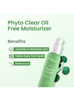 Earth Rhythm Phyto Clear Oil Free Moisturizer, Hydrates & Moisturize skin, for Acne & Redness with Centella Asiatica, Sage Extract, for Oily & Acne Prone Skin, Men & Women - 50 ML  - Image 2
