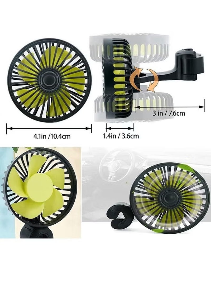 Rock Pow Automobile Cooling Fan for Backseat 3 Speed Strong Wind  - Image 4