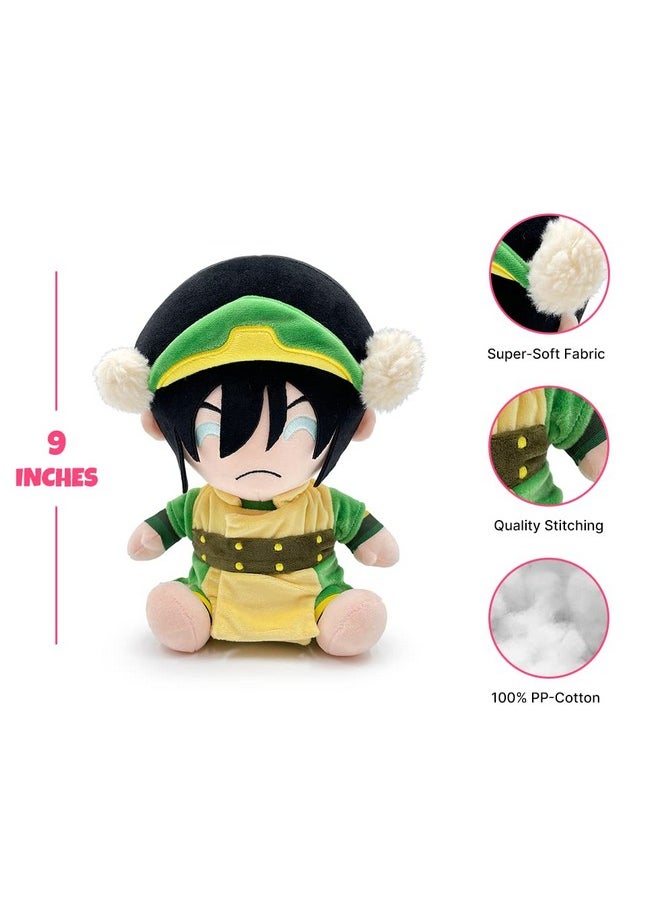 YOUTOOZ Avatar The Last Airbender Toph Plushie, 9" Toph Plush From Avatar Plush Collection Avatar The Last Airbender Collection Based On Famous Animated Series  - Image 2