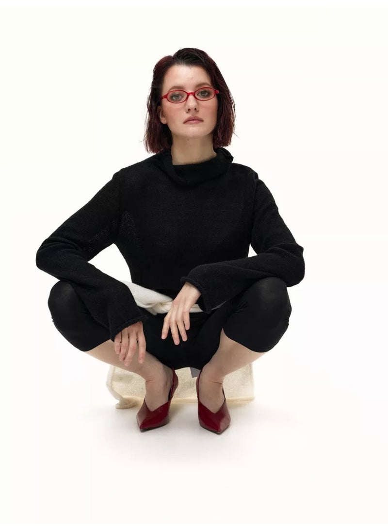 NIBEMINENT Autumn  Women's Hollow-out Sweater Ins Style Soft and Loose Knitted Long-sleeve Overgarment - Image 2