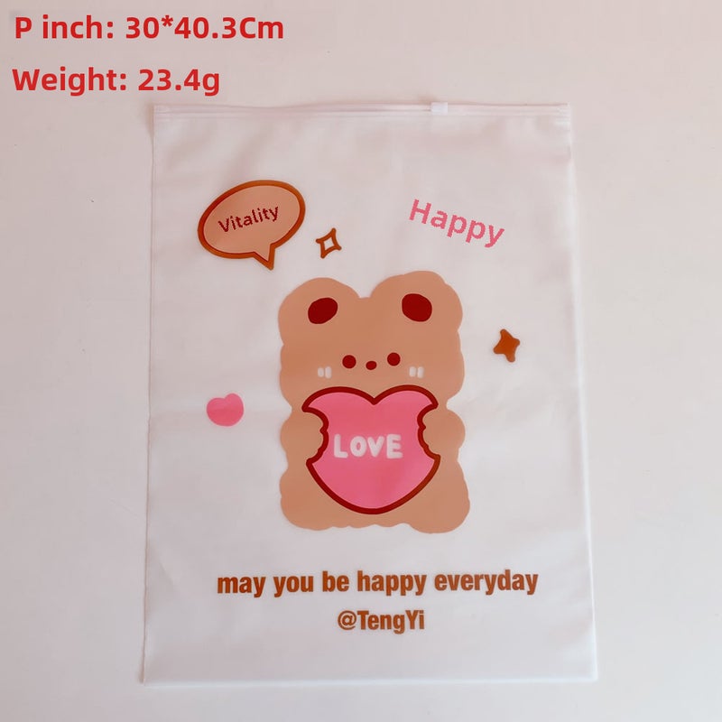 Travel Packing Cubes Compression Luggage Organizers 3# love tea tea bear (large) 