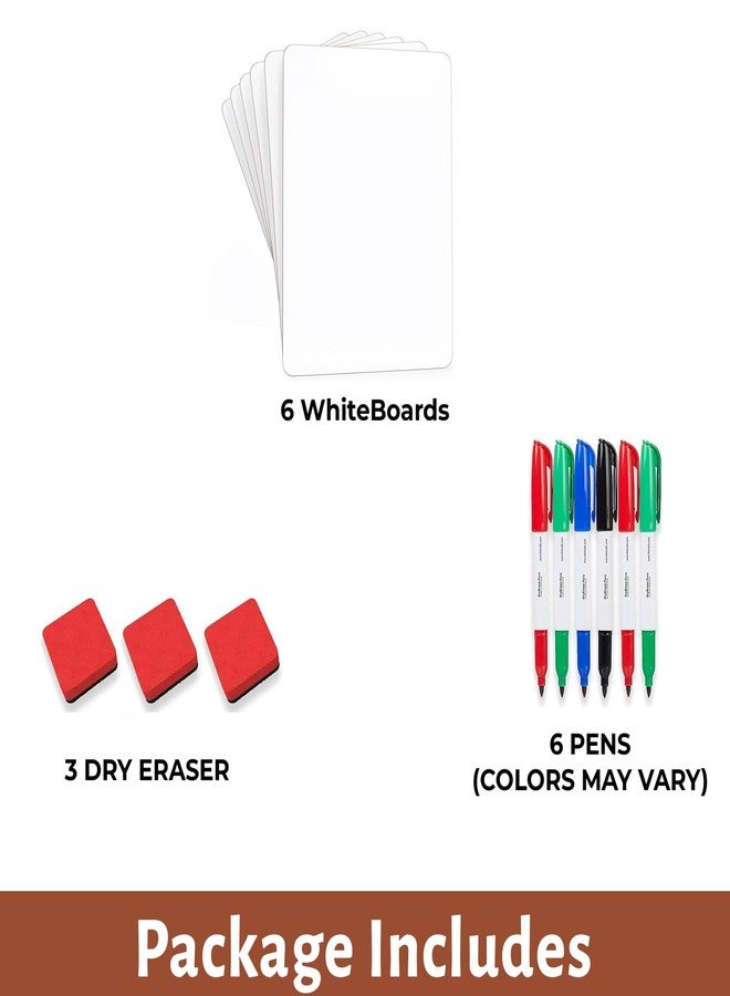 TurtleGrip Whiteboard Dry Erase LabBoards, Perfect for Students, Teachers, School Supplies, Lapboards Size: 9 x 12 Inches, Pack of 6 - Image 3