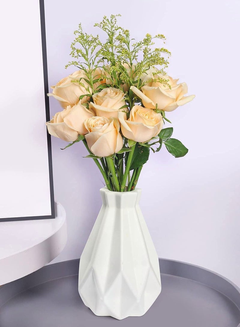 Y&D Flower Vase Arrangement Retro Style Glazed Design Pot Decorative Imitation Ceramic for Home Tabletop Centerpiece Decoration - Image 2