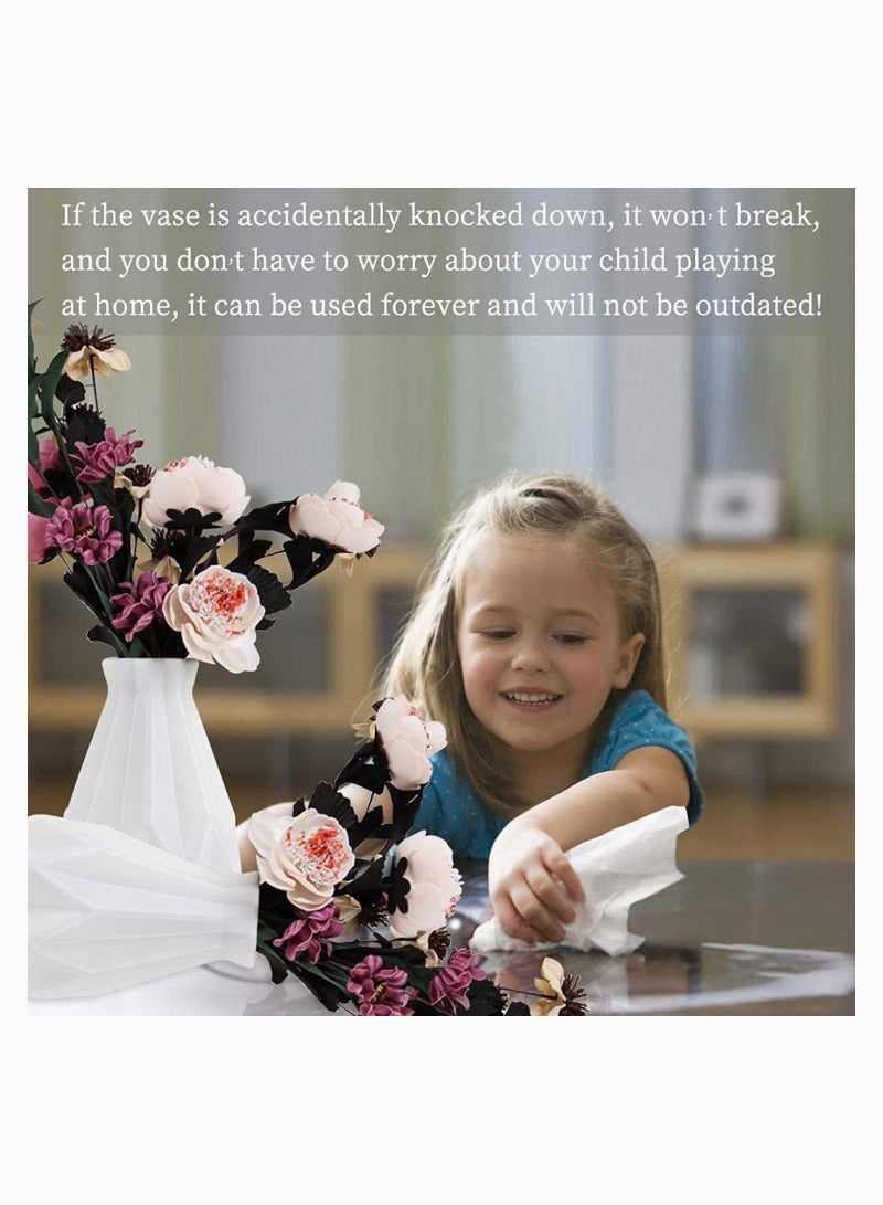 Y&D Flower Vase Arrangement Retro Style Glazed Design Pot Decorative Imitation Ceramic for Home Tabletop Centerpiece Decoration - Image 4