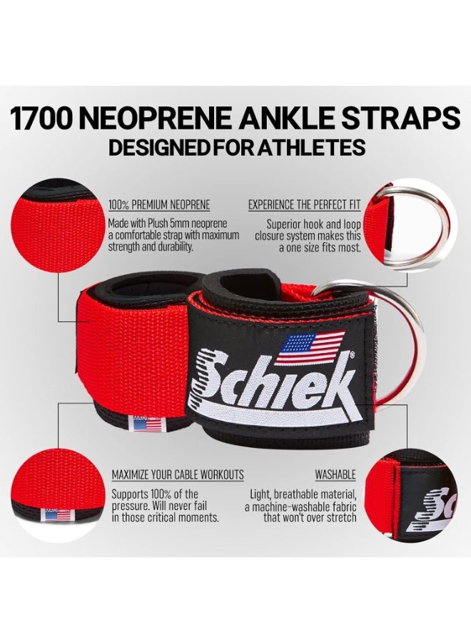 Schiek Ankle Straps Red - Image 2