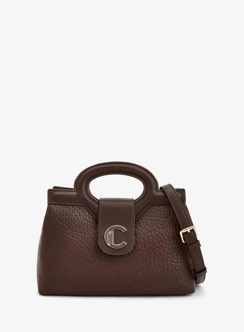 Textured Tote Bag With Detachable Strap