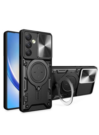 جراب حمايه مقاوم للصدمات وحمايه للكاميرا مزود بدبله معدنيه سي دي متوافق مع Samsung Galaxy A34 (اسود) - pzsku/Z46FEB001DC4B1ED15853Z/45/_/1739041047/0ce89c4e-d70e-474c-b4f8-3b823fb79ead