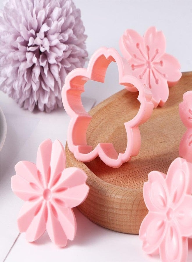 Kopida 5pcs Cherry Blossom Cookie Mold, Flower Shapes Fondant Mold, Cake Decoration, Cupcake Topper - Image 4