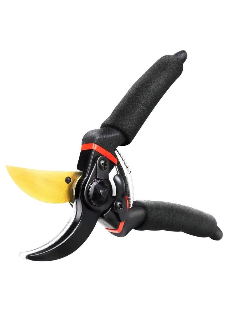 Arabest Bypass Pruning Shears for Garden Effortless Pruning Shears for Grapevines Bonsai Gardens Trim Tree Branches and Flowers with Ease with SK5 Steel Sharp Blades and Soft Cushion Grip Handle - Image 1