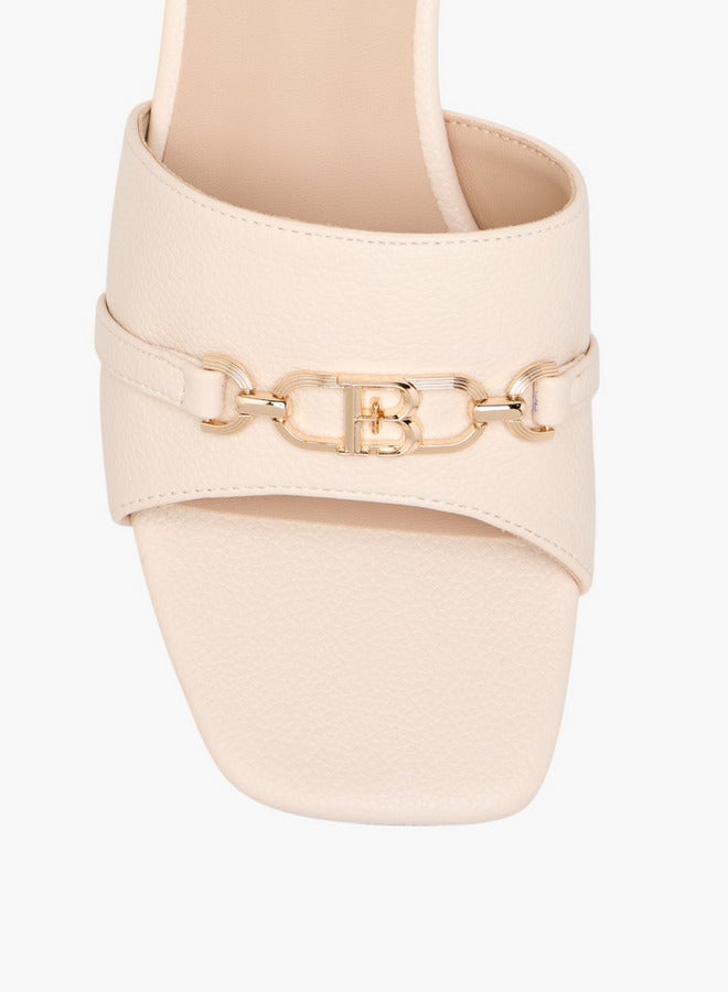 Flora Bella By Shoexpress Women Metal Accent Slip-On Sandals with Stiletto Heels - Image 4