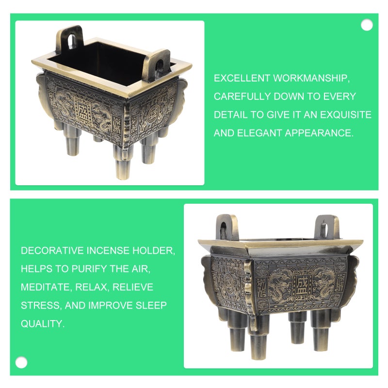 Retro Incense Burner Zinc Alloy Incense Burner Delicate Stove - Image 5
