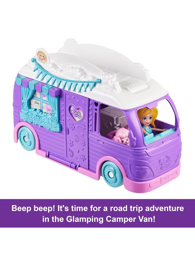Polly Pocket مجموعة لعب فان التخييم من بولي بوكيت (17 قطعة) - Image 3