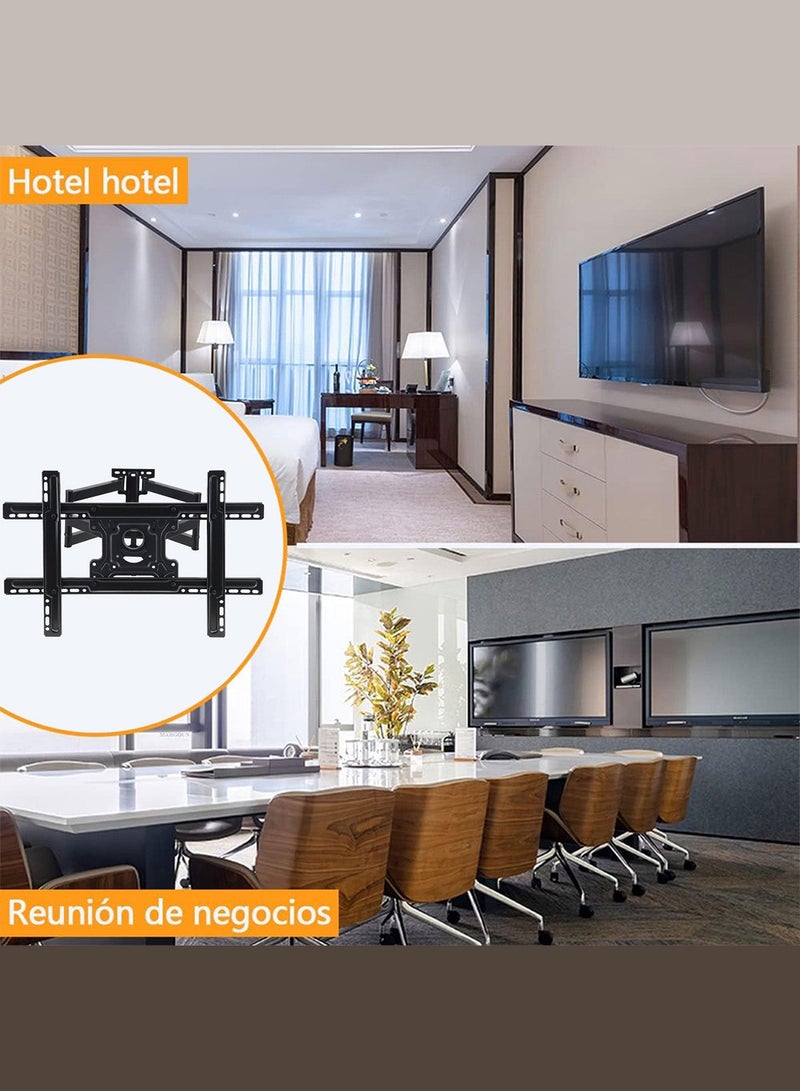 VITION TV Wall Mount Bracket Full Motion TV Mount for 42 To 75 Inch Screen - Wall Bracket Capacity Up To Max 50kg (CP602) Black - Image 4