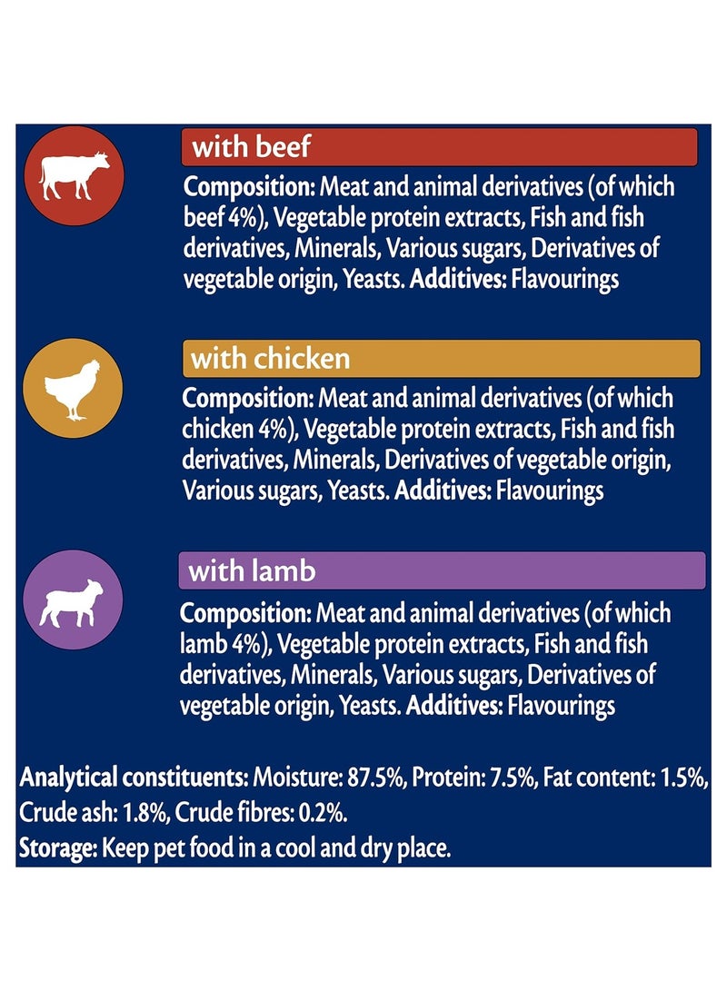 PURINA Felix Soup Tender Strips With Beef Chicken Lamb 48G X 6 - Image 4